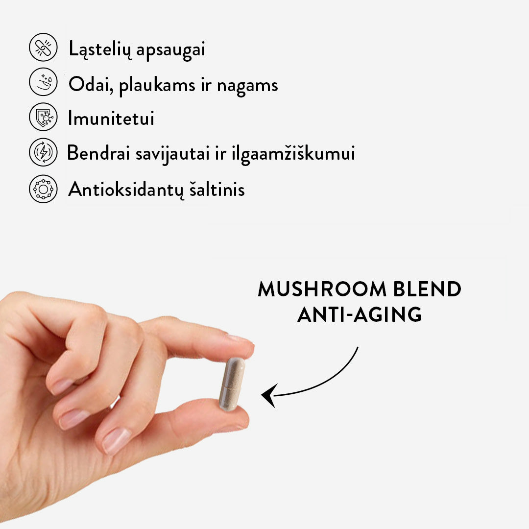 Mushroom Blend Anti-Aging (60 kaps)
