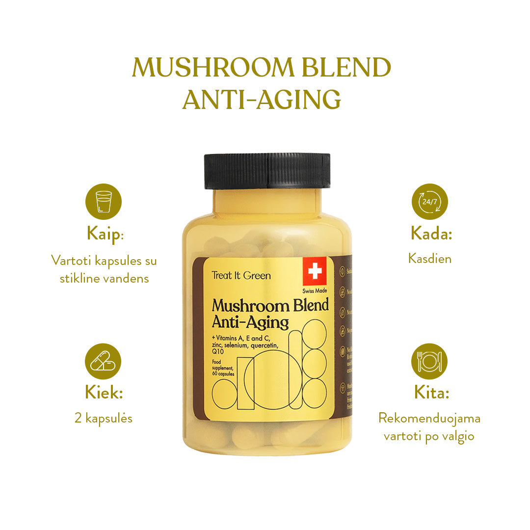 Mushroom Blend Anti-Aging (60 kaps)