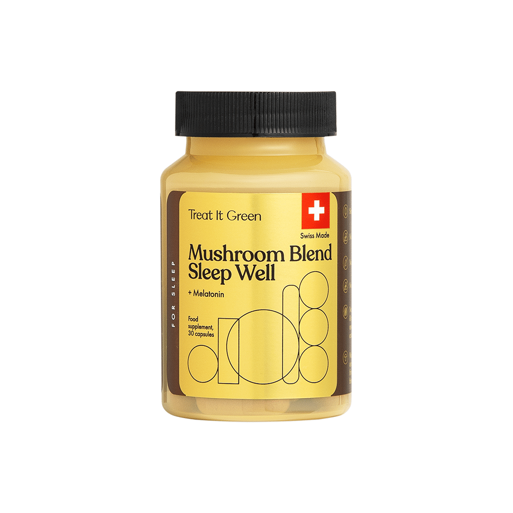 Mushroom Blend Sleep Well + Melatonin (30 kaps)
