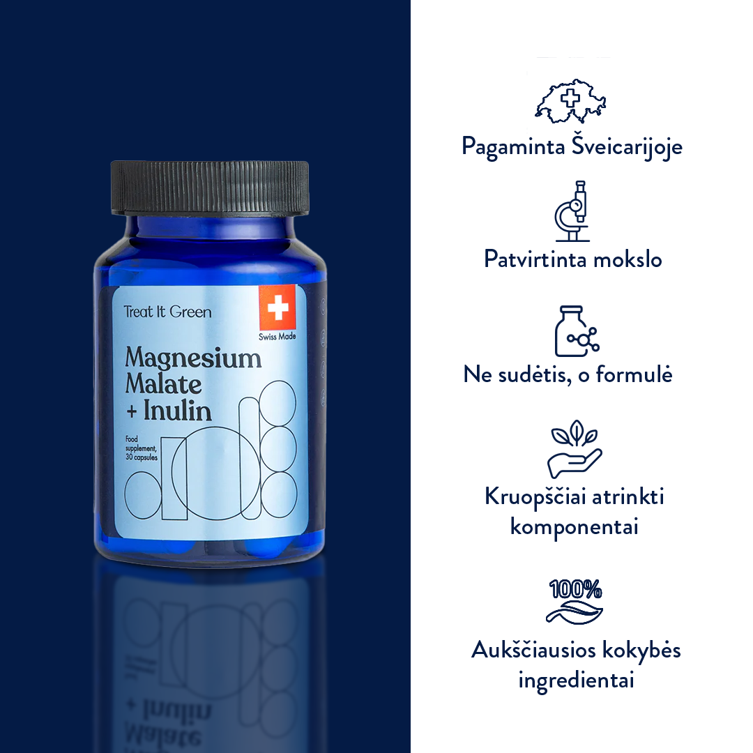 Magnesium malate + Inulin (30 kaps)