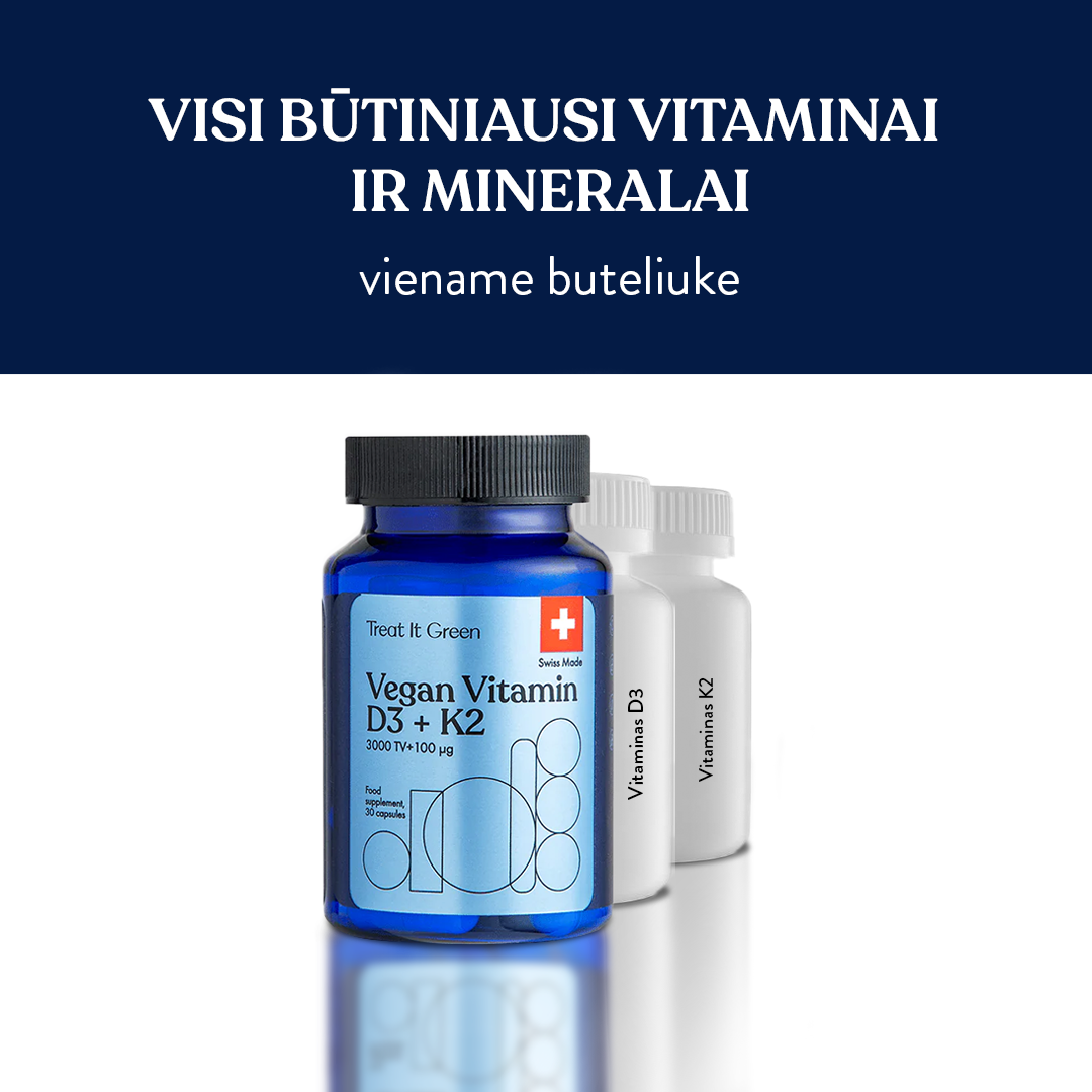 Vegan Vitamin D3 + K2 (30 kaps)