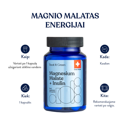 Magnesium malate + Inulin (30 kaps)