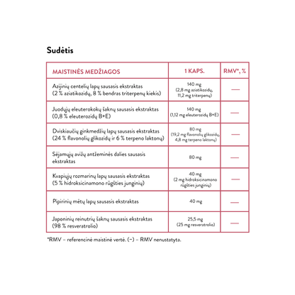 Nootropics: Recharge &amp; Focus (30 kaps)